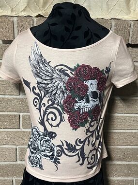 Affliction Style Beige Top